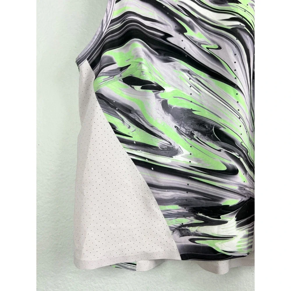 Lululemon Women's Size 4‎ Swift Ventilated Running Tank Gray Green